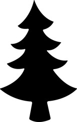 Christmas Tree icon in flat style. vector For apps and Website. isolated on transparent background 