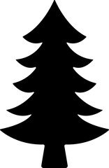 Christmas Tree icon in flat style. vector For apps and Website. isolated on transparent background 