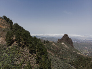Scenic Mountain Landscape with Rock Formation