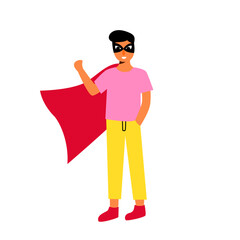 Illustration of a child character saving the world