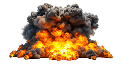  a digital depiction of an explosion with thick isolated on white background PNG , AI GENERATED