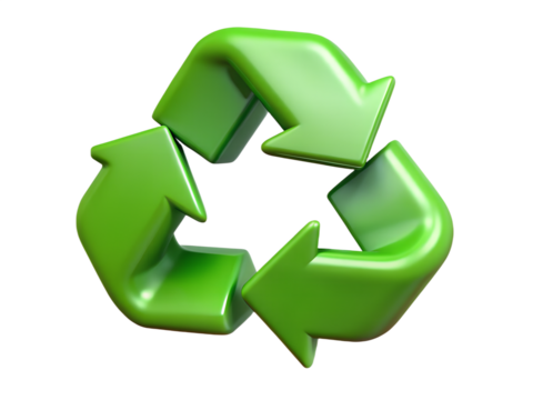 3d recycle symbol. 