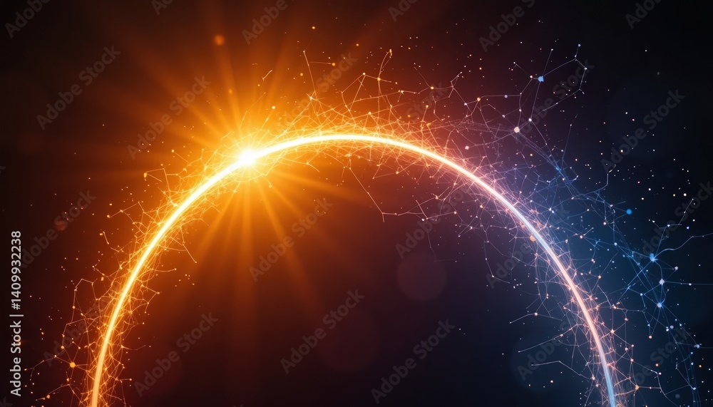 Poster celestial event solar eclipse outer space digital art cosmic environment illuminated viewpoint astro