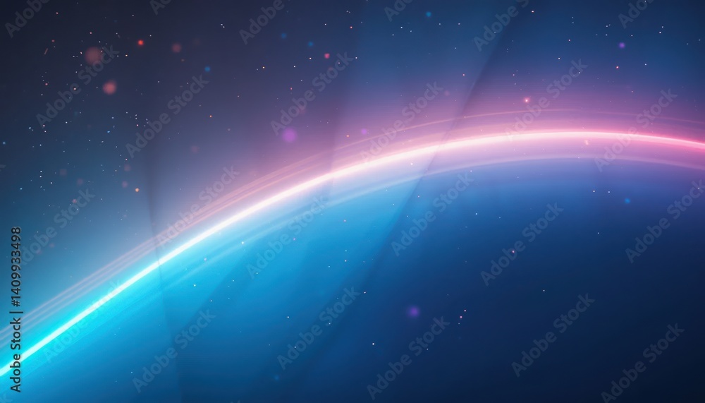 Poster cosmic dance of colors outer space abstract visual artwork celestial environment wide angle view dig