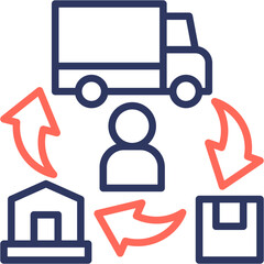 Supply Chain Icon