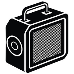 mirror icon with digital display showing time and weather