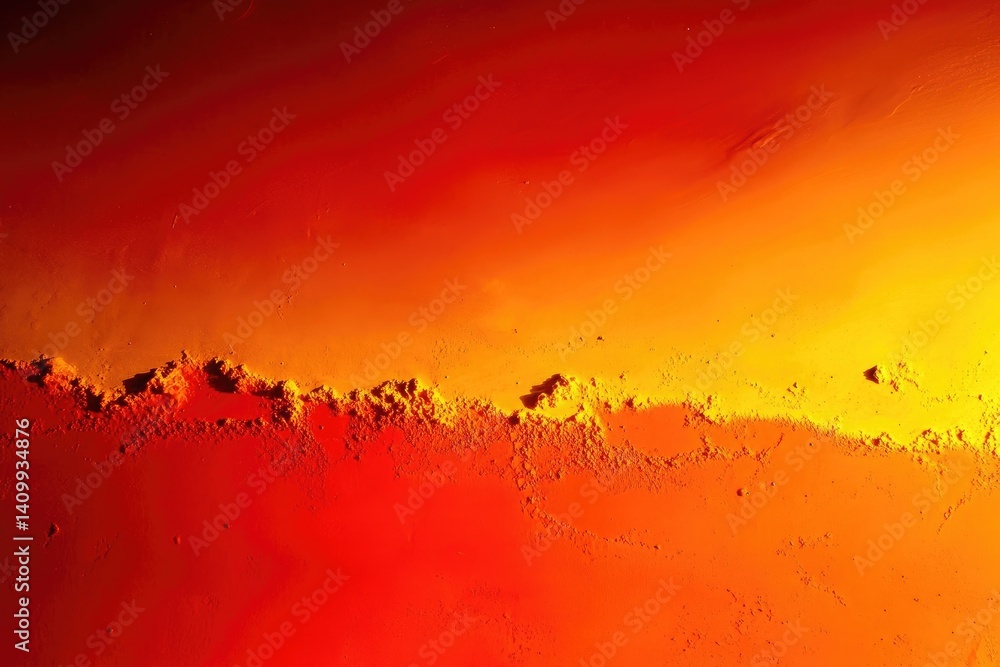 Aufkleber abstract orange to red color gradient with uneven surface texture background