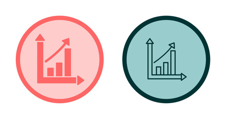 Chart Up Icon Design