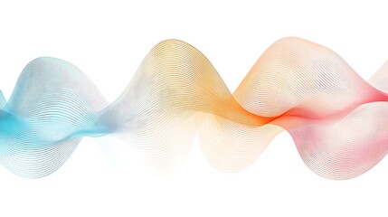 Abstract Colorful Waves Flowing Seamlessly