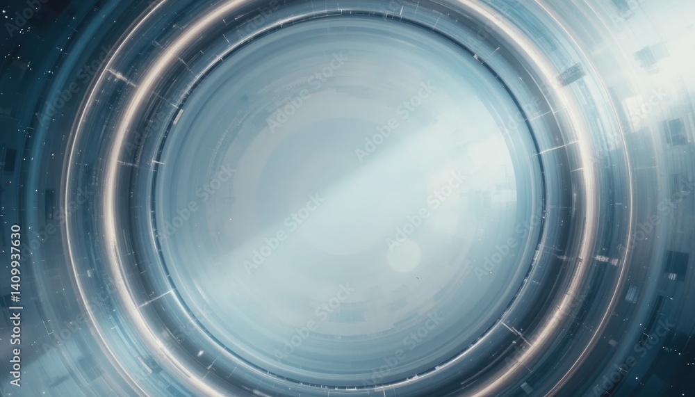 Poster exploring the cosmic portal in a futuristic space environment digital art creation immersive visual 
