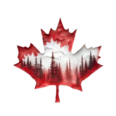 Wall murals Canadian flag png