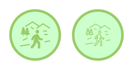 Nature Walk Icon Design