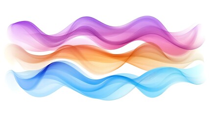 Fototapeta premium Abstract Colorful Waves Flowing Seamlessly