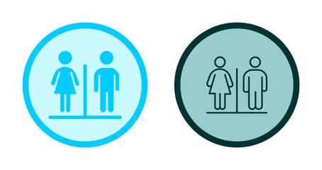 Restroom Sign Icon Design