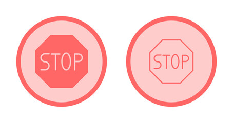 Stop Sign Icon Design