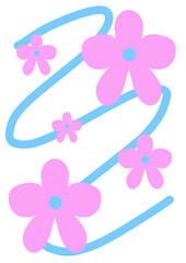 pink flower background
