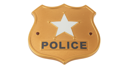 Isolated Police Badge