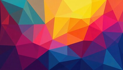 Fototapeta premium Geometric abstract shapes, vibrant colors, modern style, surface, graphics