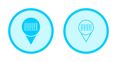Barcode Location Icon Design