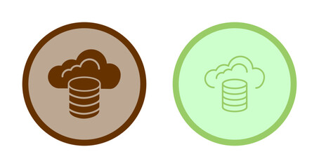 Cloud Database Icon Design