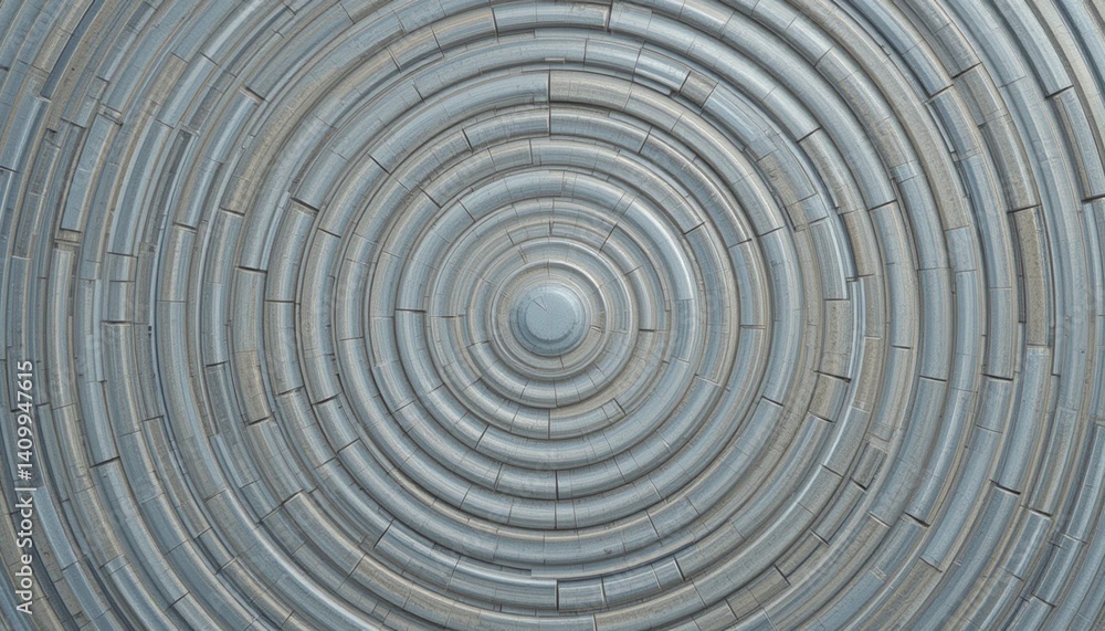 Poster circles of symmetry abstract pattern of circular arrangements in a minimalist space top-down view mo