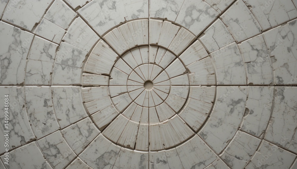 Poster geometric patterns in architecture modern building interior tile design minimalist style aerial view