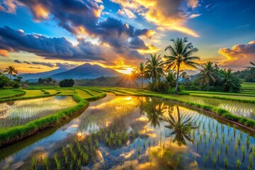 Obraz premium Le Mékong au Laos – Beauté Naturelle et Culturelle du Fleuve Asiatique