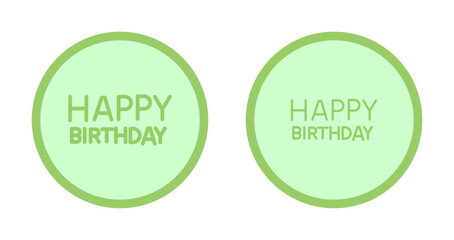 Happy Birthday Sign Icon Design