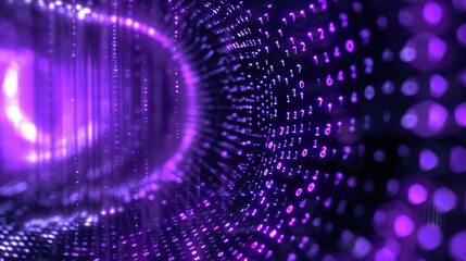 Binary Code Flow: Dynamic Background for Digital Systems & Programming