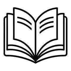open book vector