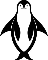 penguin on a white background