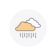 Cloud vector icon stock illustration