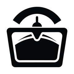 minimalist black and white vector icon