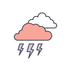 Cloud  vector icon stock illustration