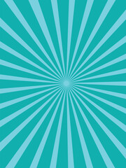 Sunlight rays background. powder blue color burst background. Sun beam ray sunburst wallpaper. Retro bright backdrop.