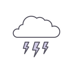 Moon vector icon stock illustration