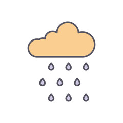 Cloud  vector icon stock illustration