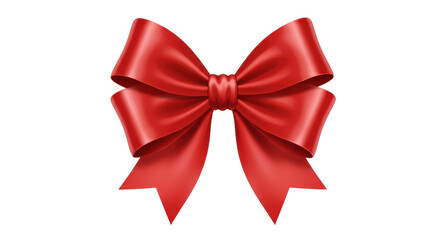 Isolated Red Ribbon Bow