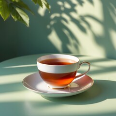 Tea in Light and Leafshadow