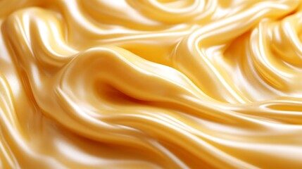 Fototapeta premium Golden Silk Draped Luxuriously Soft Texture