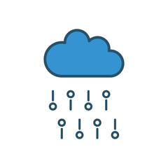 Coud  vector icon stock illustration
