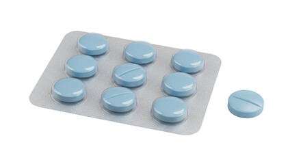 Isolated Pills Blister