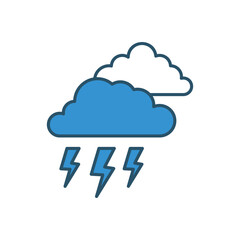 Cloud  vector icon stock illustration