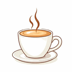 Obraz premium coffee cup, icon, vector, line sign, picture.