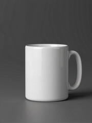 Blank white mockup of commercial mug