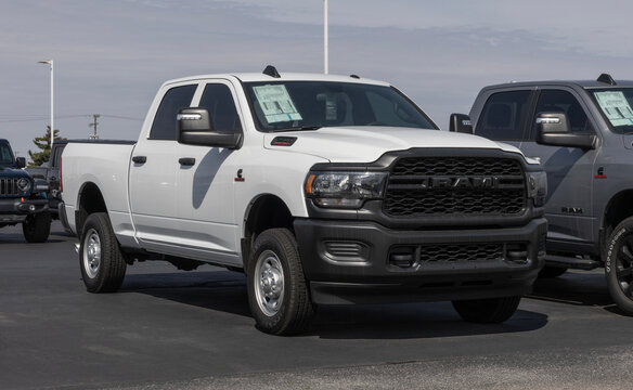 RAM 2500 Tradesman Crew Cab 4X4 at a dealership. Ram offers the 2500 with a 6.7L Cummins Turbo Diesel engine. MY:2025