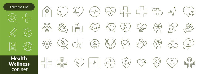 Public health icon set. Containing community health, disease prevention, health protection, medical services, health awareness, hygiene, handwashing and more. Solid vector icons collection.