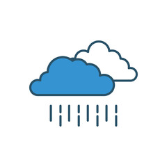 Cloud vector icon stock illustration