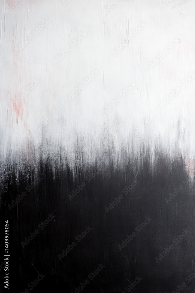 Aufkleber abstract art featuring a stark contrast of white and black with subtle hints of color overlay