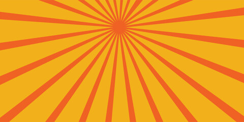 Obraz premium Orange sunburst background.